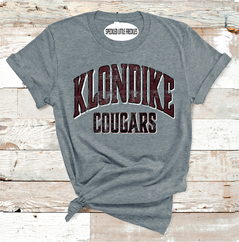 2025 KLONDIKE COUGARS SCHOOL COLORS (DARK GRAY)