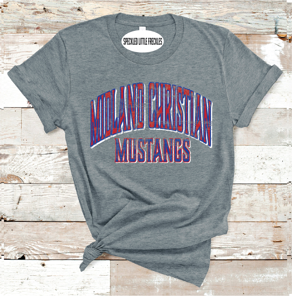 2025 MIDLAND CHRISTIAN SCHOOL COLORS (DARK GRAY)