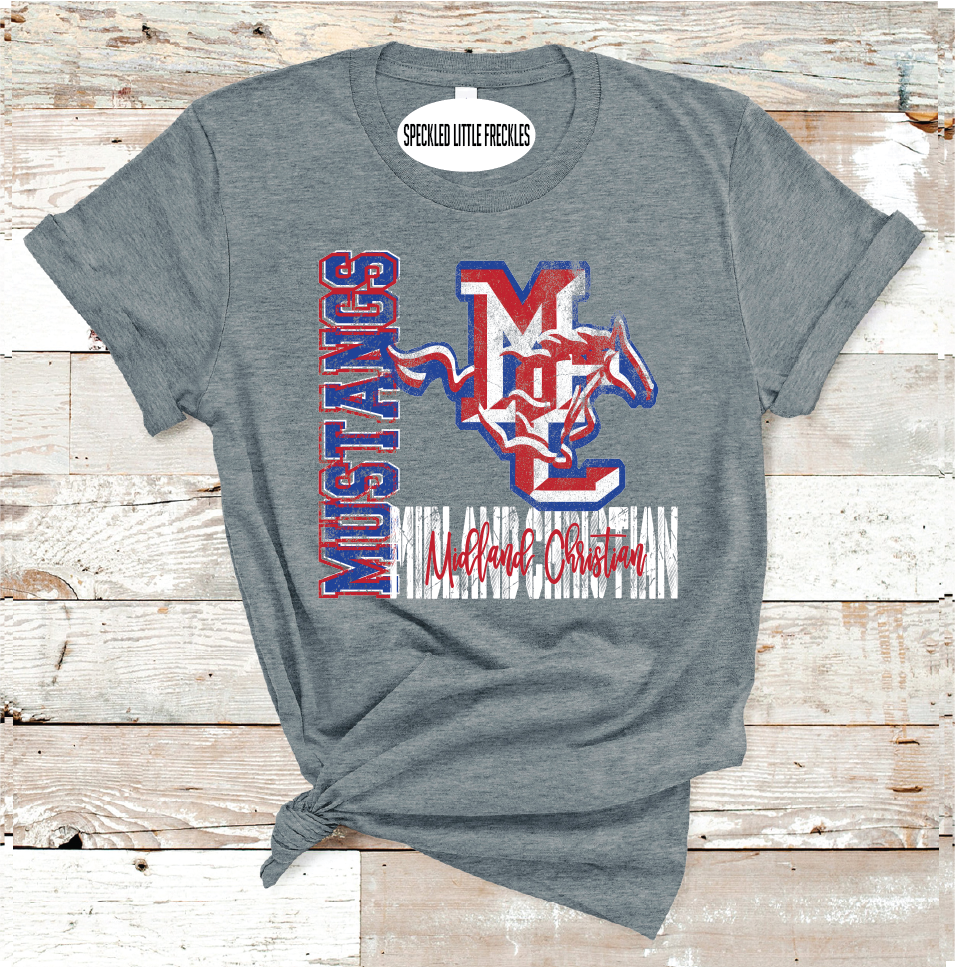 2025 MIDLAND CHRISTIAN VINTAGE  (DARK GRAY)