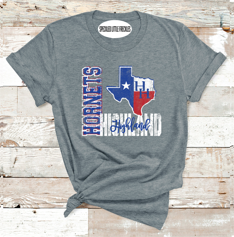 2025 HIGHLAND HORNETS VINTAGE   (DARK GRAY)
