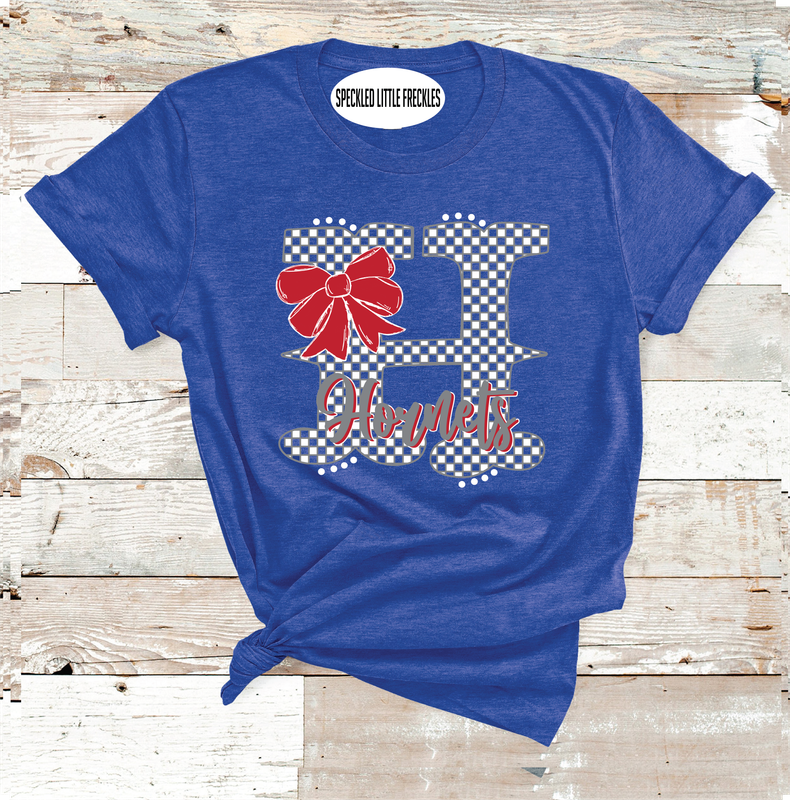 2025 HIGHLAND HORNETS BOW LETTER  (HEATHER BLUE)