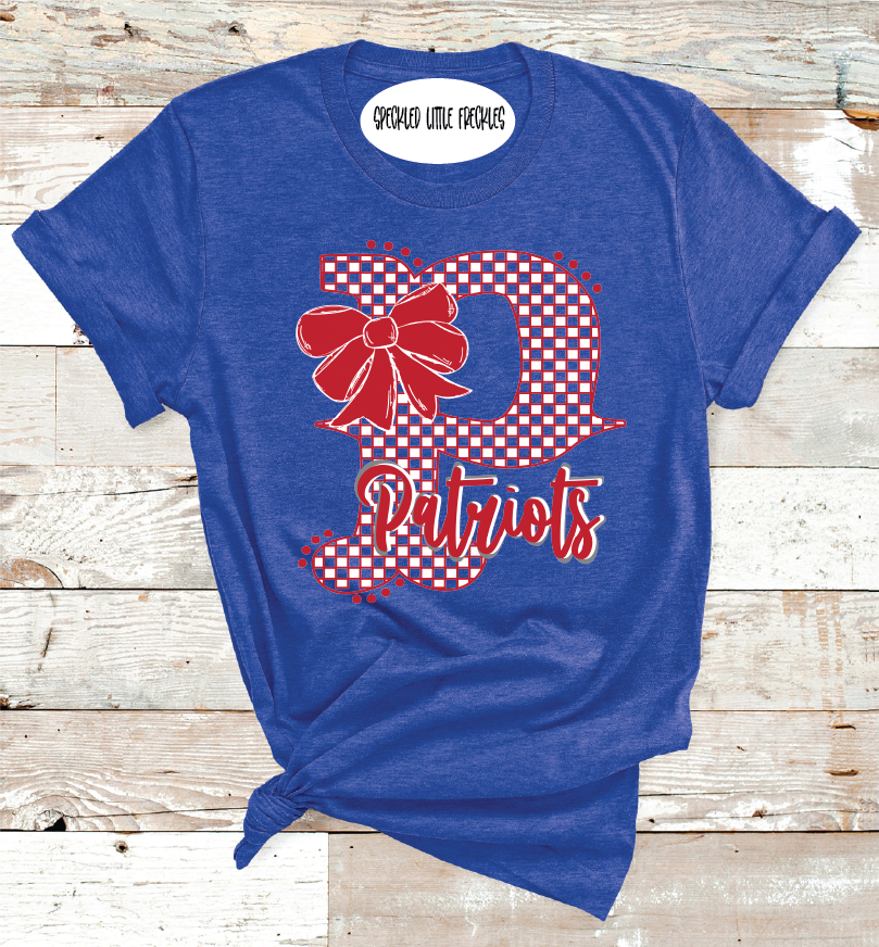 2025 VALLEY PATRIOTS BOW LETTER   (HEATHER BLUE)
