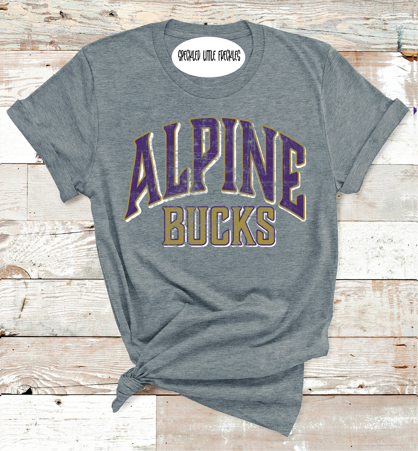 2025 ALPINE BUCKS SCHOOL COLORS  (DARK GRAY)