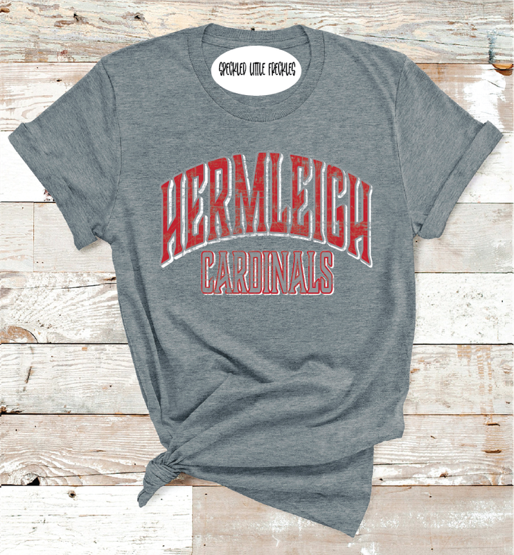 2025 HERMLEIGH CARDINALS SCHOOL COLORS (DARK GRAY)