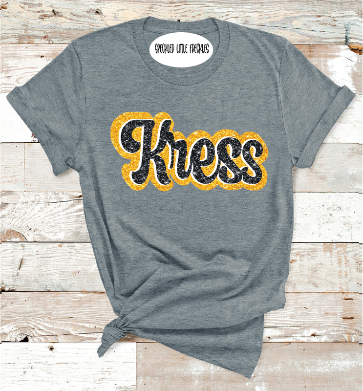 2025 KRESS FAUX GLITTER (DARK GRAY)