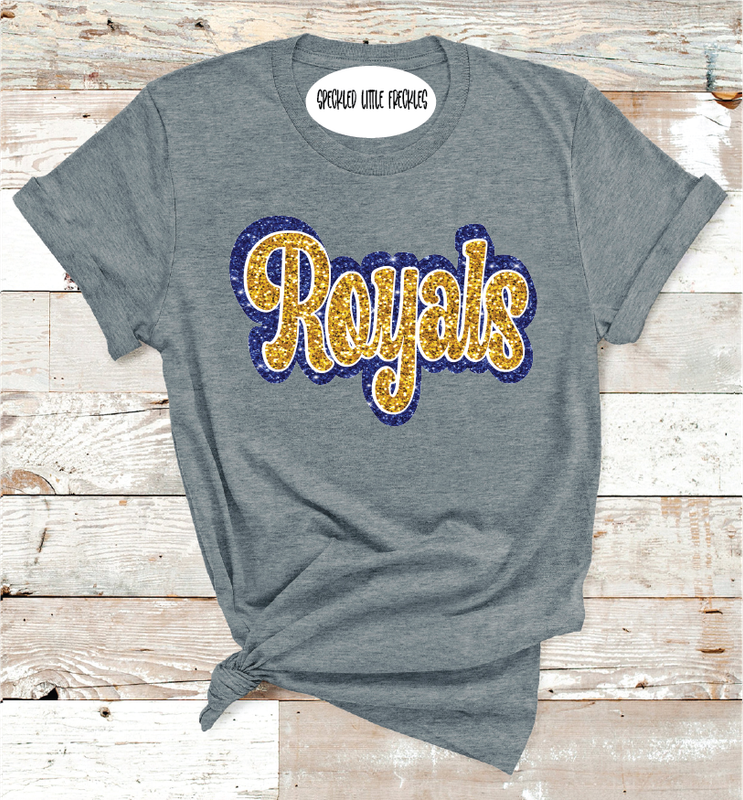 2025 RUNNELS ROYALS FAUX GLITTER (DARK GRAY)