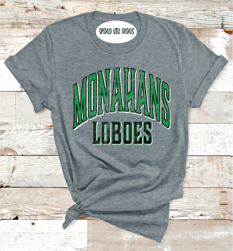 2025 MONAHANS LOBOES  SCHOOL COLORS  (DARK GRAY)