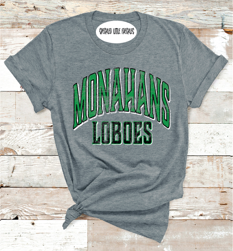 2025 MONAHANS LOBOES  SCHOOL COLORS  (DARK GRAY)