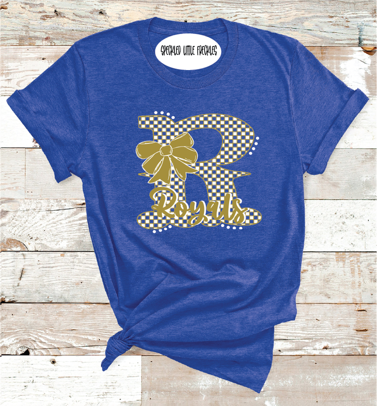 2025 RUNNELS ROYALS BOW LETTER  (HEATHER BLUE)