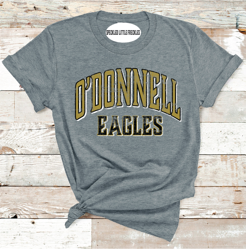 2025 O&#39;DONNELL EAGLES SCHOOL COLORS (DARK GRAY)