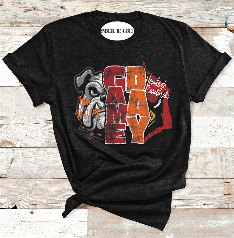 2025 HOUSE DIVIDED MASCOT GAME DAY (HEATHER BLK)