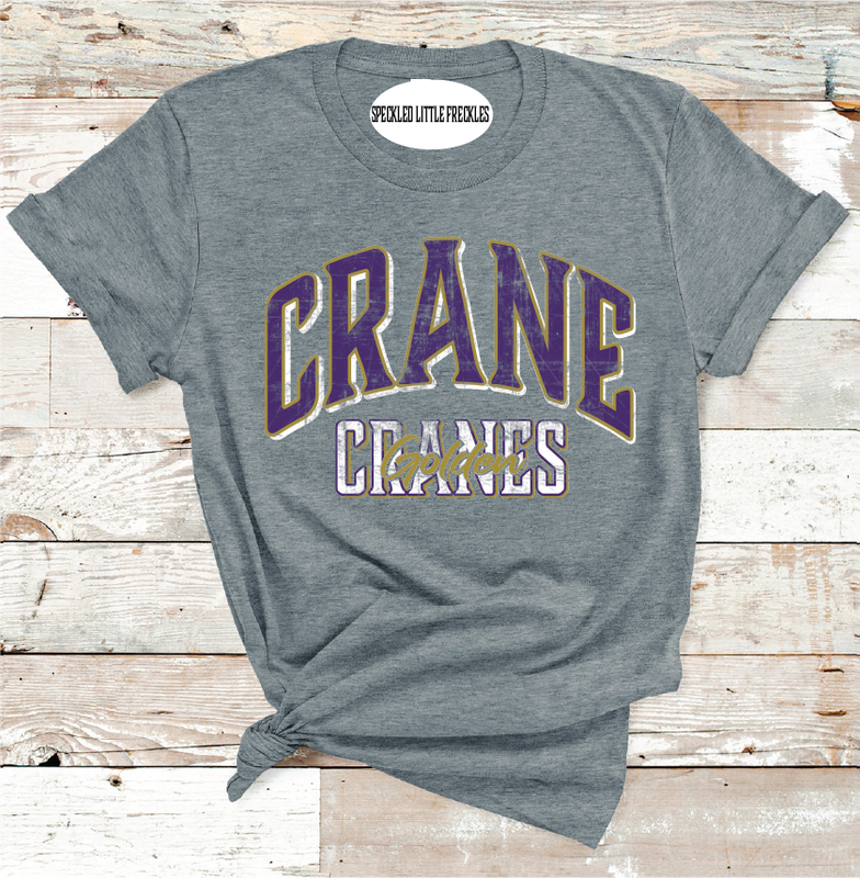 2025 CRANE SCHOOL COLORS  (DARK GRAY)