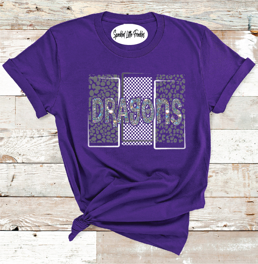 2025 DAWSON DRAGONS SQUARED  (HEATHER PURPLE)