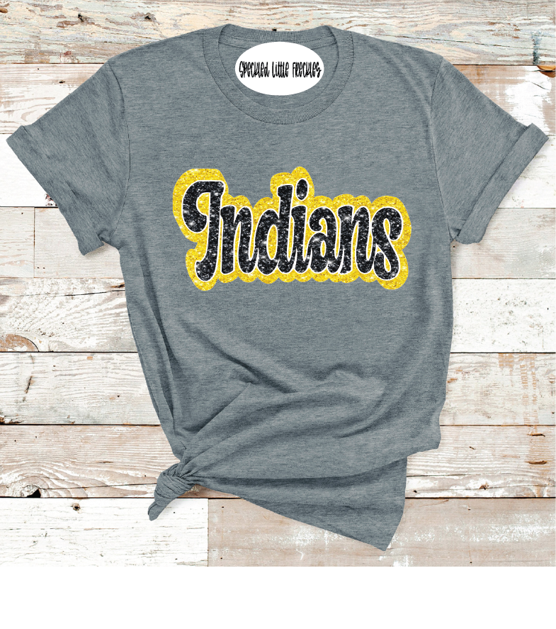 2025 SEMINOLE FAUX GLITTER  (DARK GRAY)