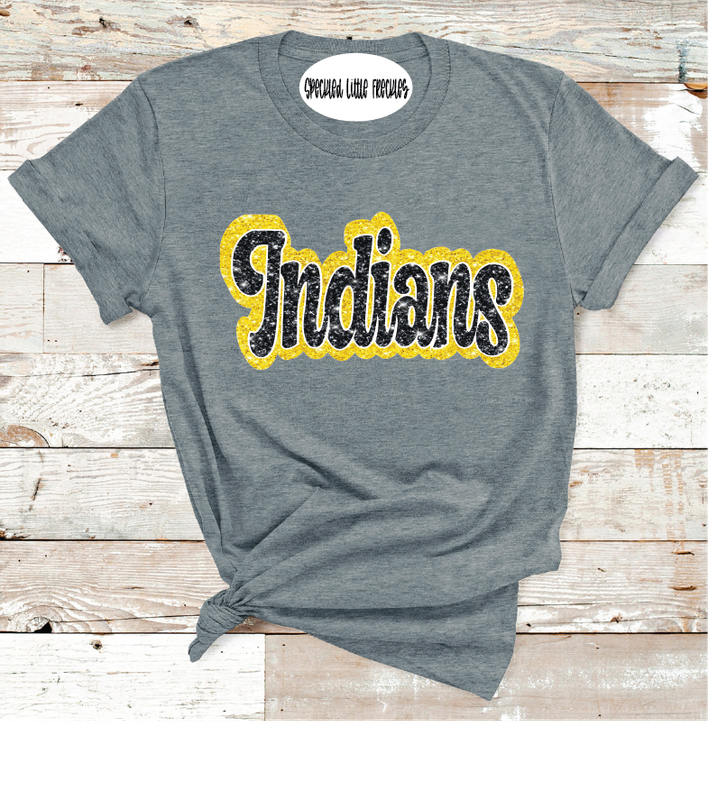 2025 SEMINOLE FAUX GLITTER  (DARK GRAY)