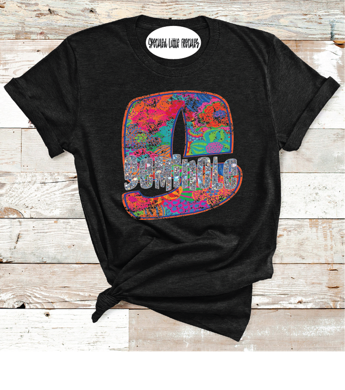 2025 SEMINOLE FLORAL LETTER (HEATHER BLACK)