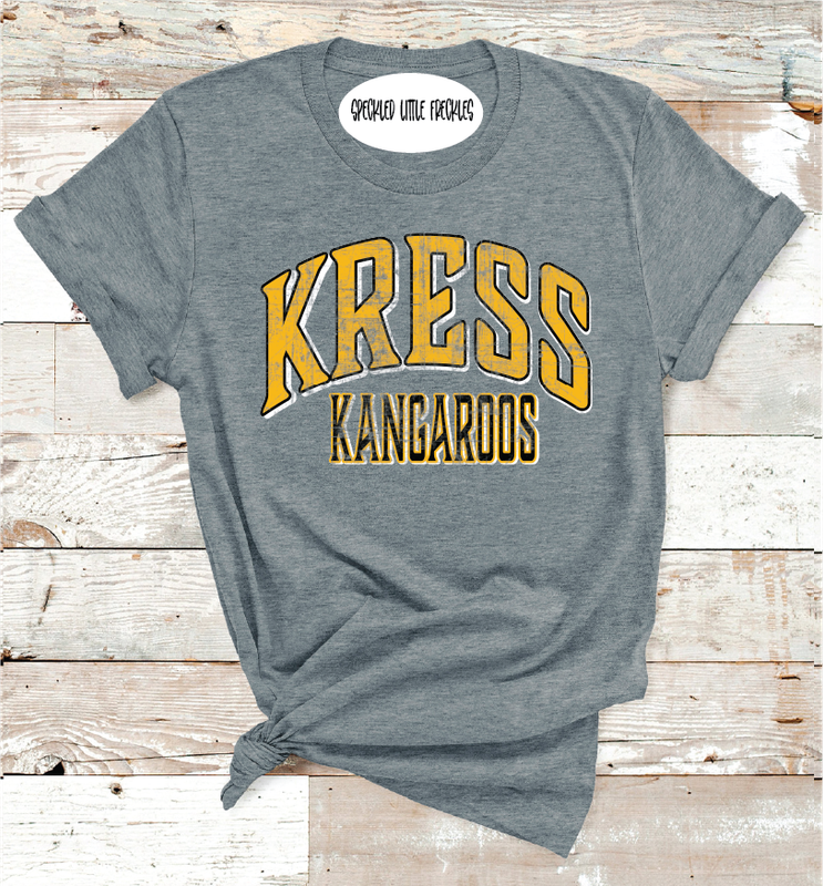 2025 KRESS SCHOOL COLORS (DARK GRAY)