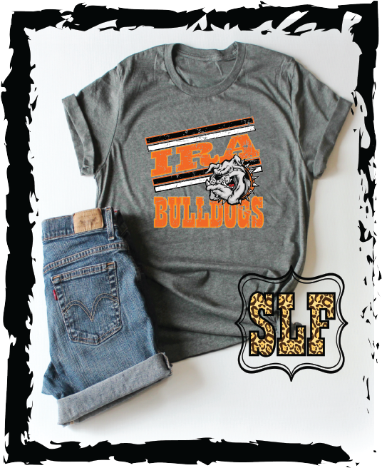 Ira bulldogs unisex (d grey tee)