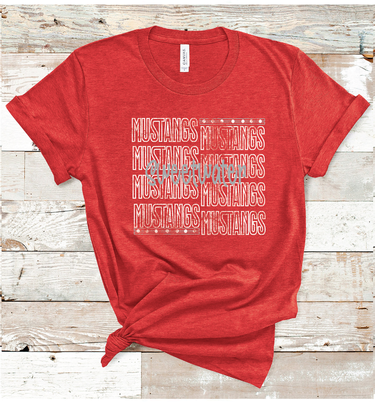 2024 SWEETWATER MUSTANGS OUTLINE (HEATHER RED)