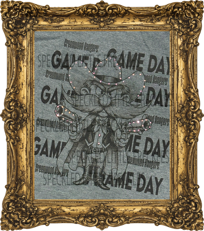 2026 GREENWOOD BLACK MASCOT GAME DAY (DARK GRAY)