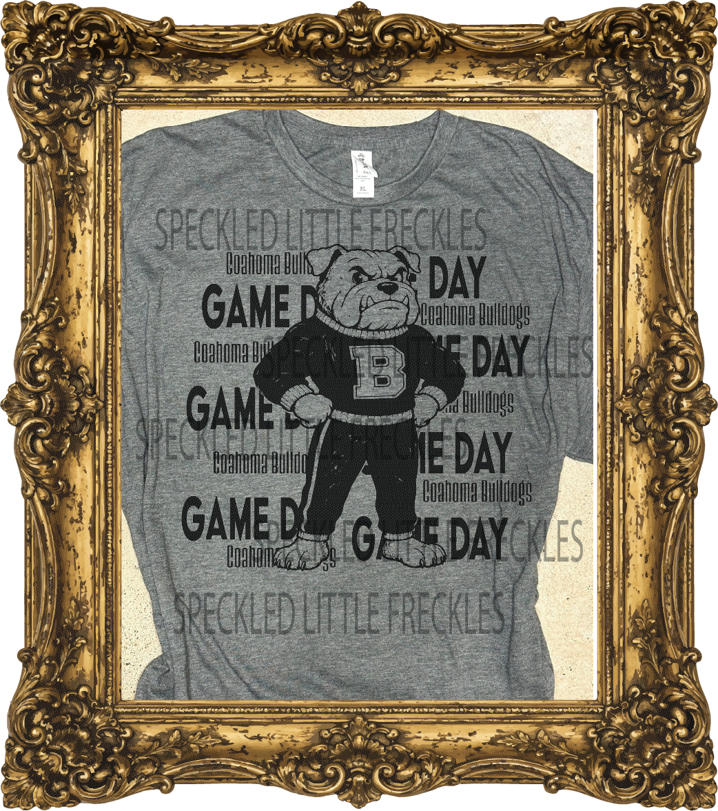 2026 COAHOMA BLACK MASCOT GAME DAY (DARK GRAY)