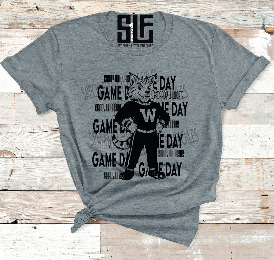2026 GRADY BLACK MASCOT GAME DAY (DARK GRAY)