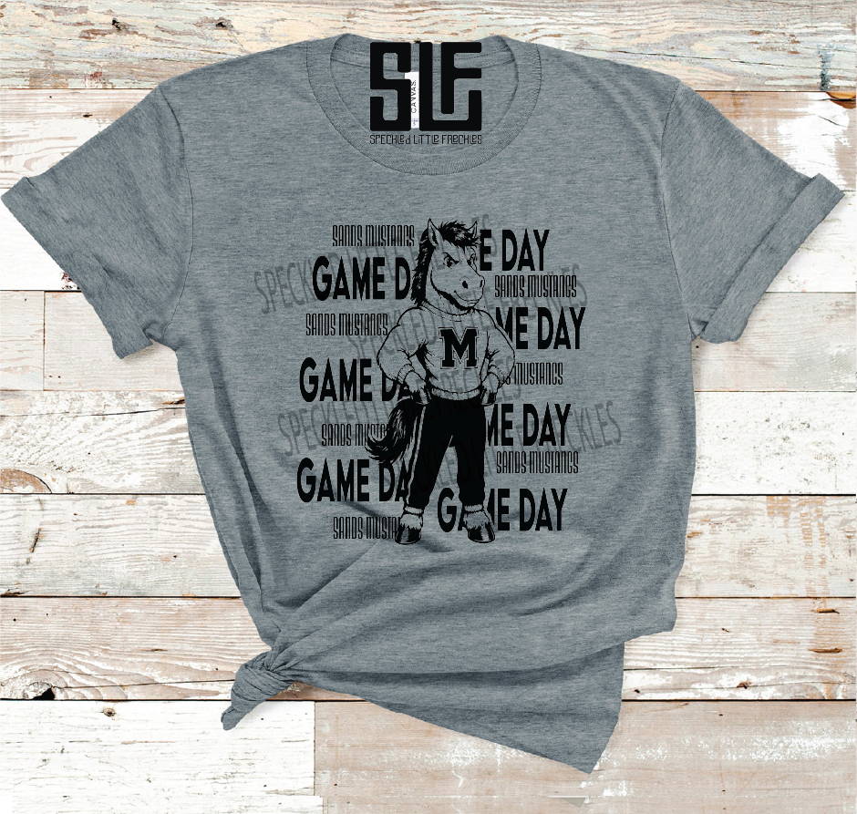 2026 SANDS BLACK MASCOT GAME DAY (DARK GRAY)