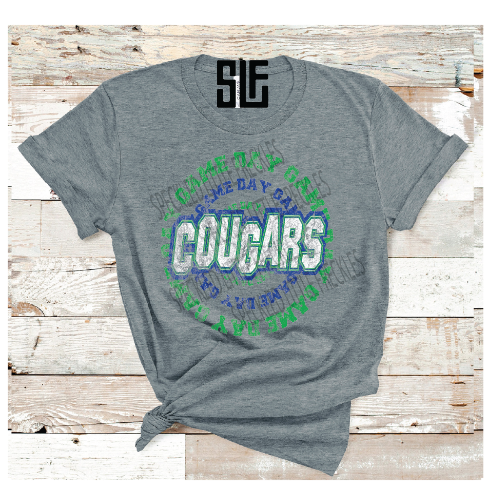 2026  COMPASS COUGARS GAME DAY CIRCLE (DARK GRAY)