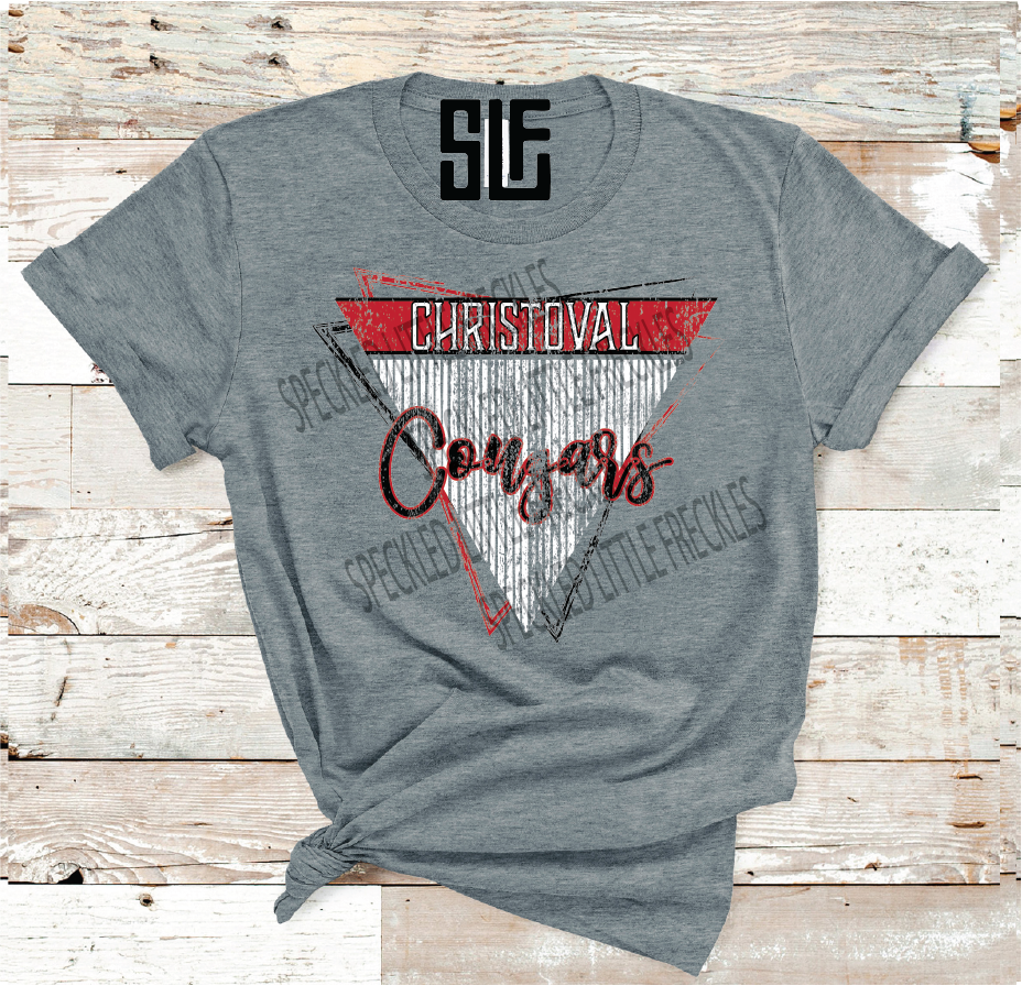 2026 CHRISTOVAL COUGARS TRIPLE TRIANGLE (DARK GRAY)