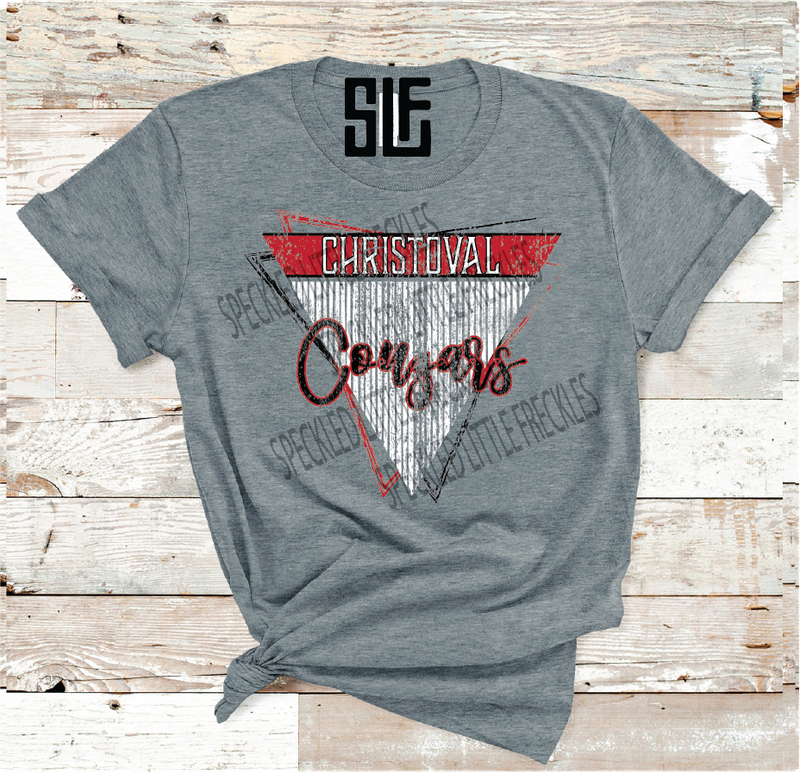 2026 CHRISTOVAL COUGARS TRIPLE TRIANGLE (DARK GRAY)