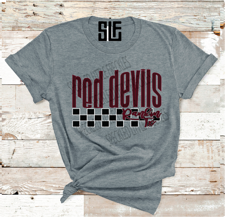 2026 RANKIN CHECKERED MASCOT (DARK GRAY)