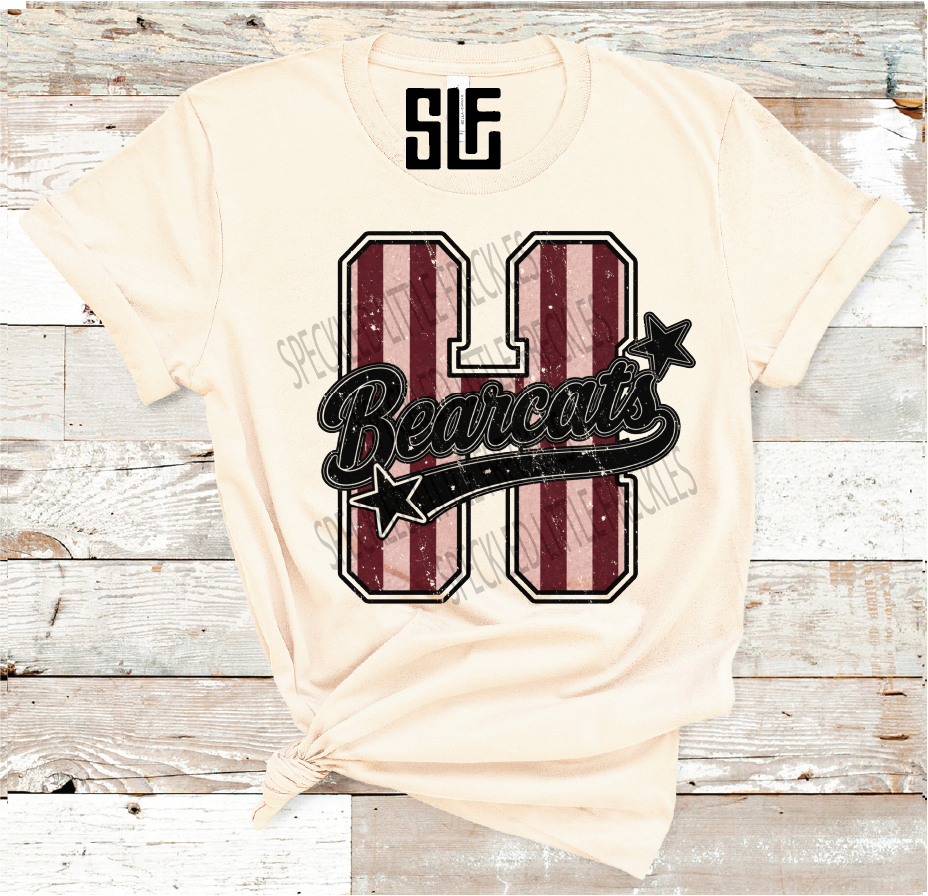 2026 HAWLEY STRIPE LETTER MASCOT (CREAM)