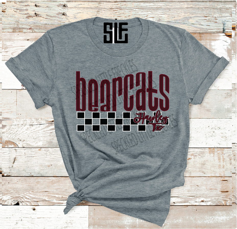 2026 HAWLEY CHECKERED MASCOT (DARK GRAY)