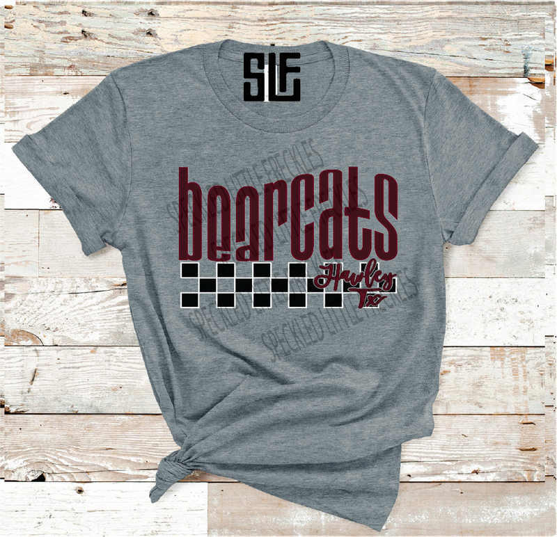 2026 HAWLEY CHECKERED MASCOT (DARK GRAY)
