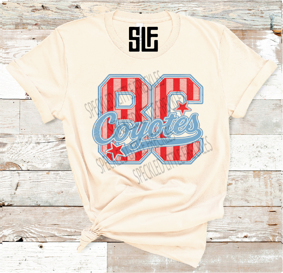 2026 BORDEN STRIPE LETTER MASCOT (CREAM)