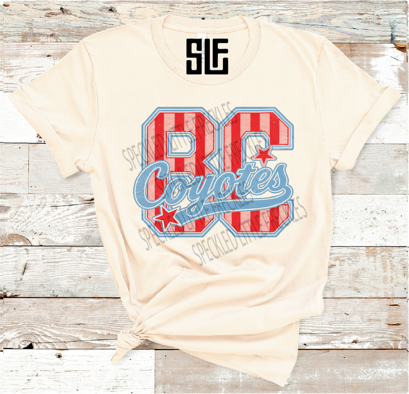 2026 BORDEN STRIPE LETTER MASCOT (CREAM)