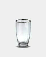 Silver Rim 8.3 x 8.3 x 15cm High Ball Glass