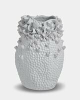 White Coral Ceramic 24.5 x 24 x 35.5cm Vase
