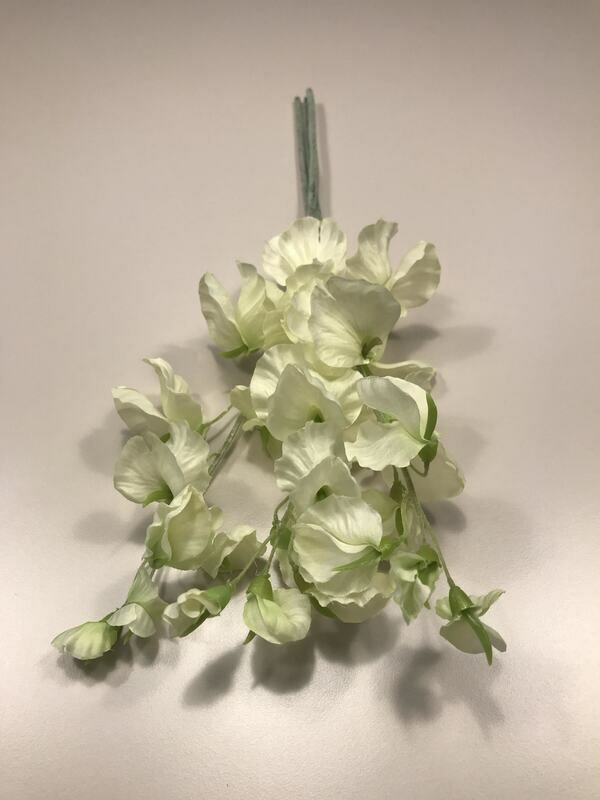 White Sweet Pea Bouquet
