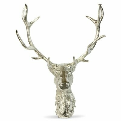 Wall Mounted Stag Head With Antlers