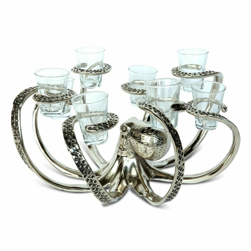 Octopus Eight Shot Glass Holder