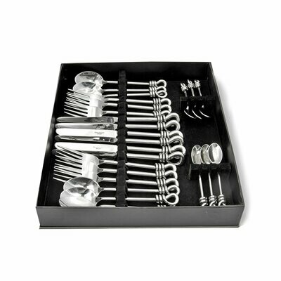 Polished Knot 24 Piece Cutlery Set (Boxed)