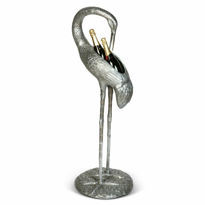 Crane Bottle Holder With Bowed Head