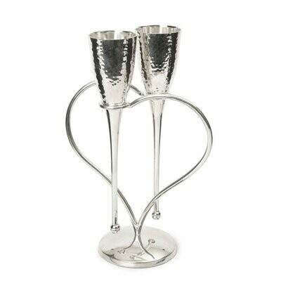 Entwined Heart Lovers' Flutes