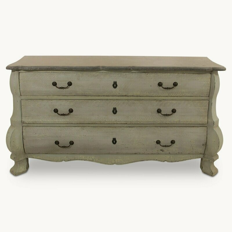 Three Draw Commode With Stone Top