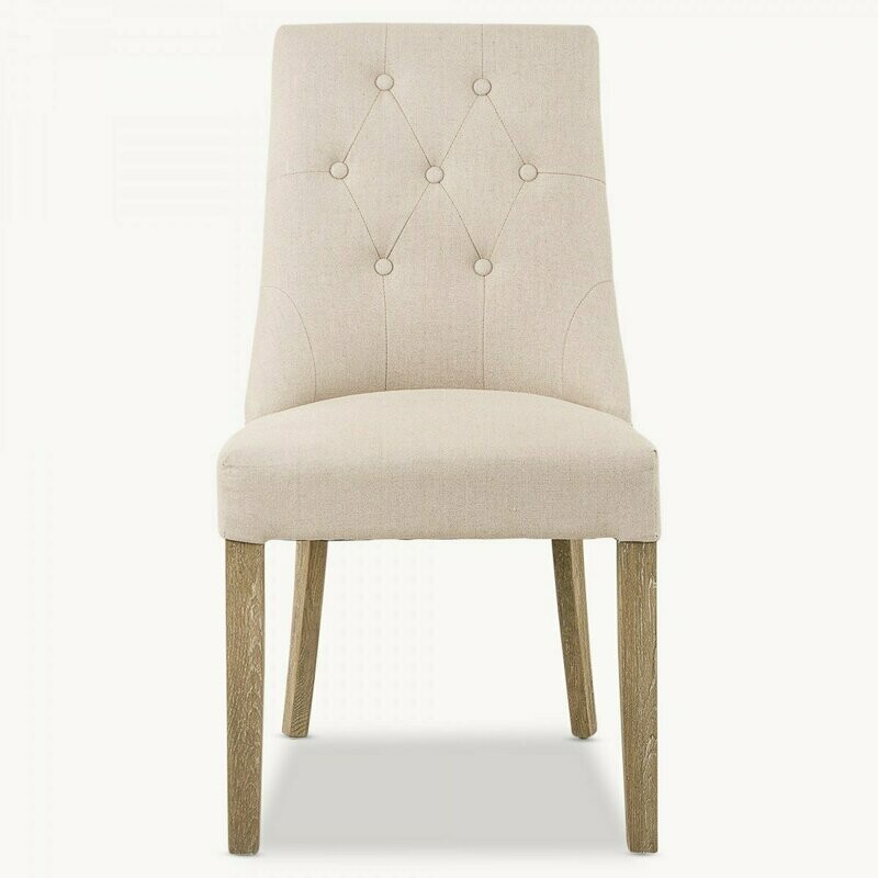 Padded Natural Dining Chair