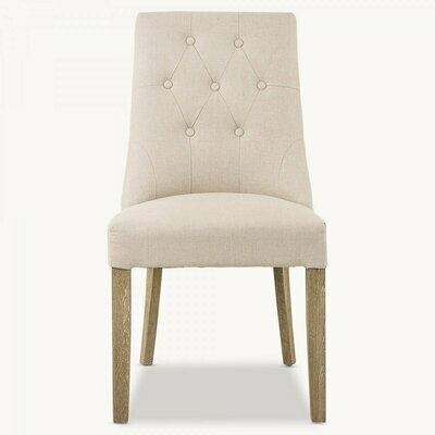 Padded Natural Dining Chair
