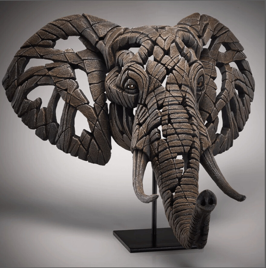 African Elephant Bust