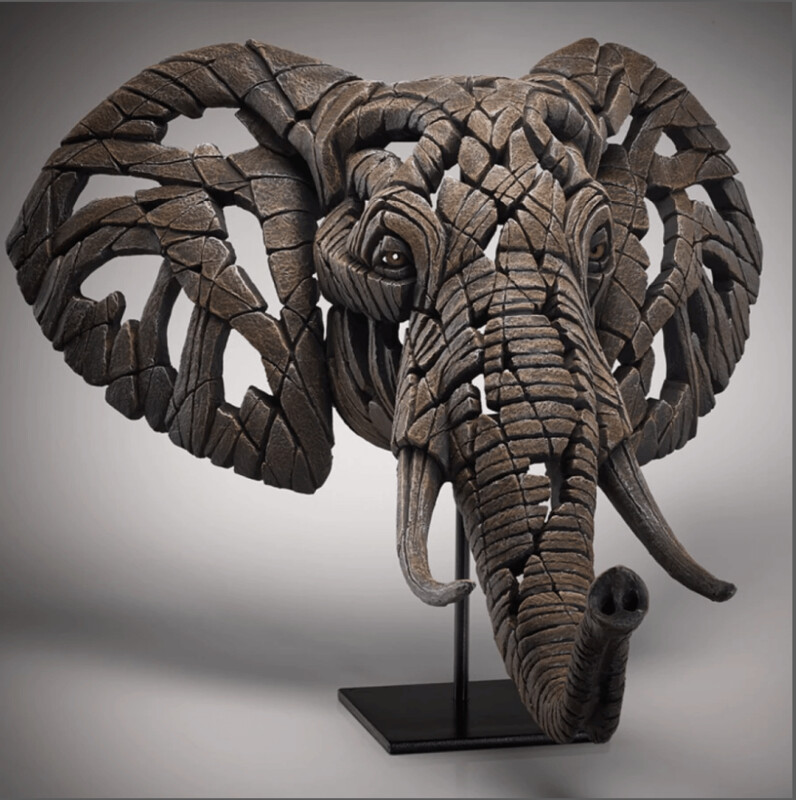 African Elephant Bust