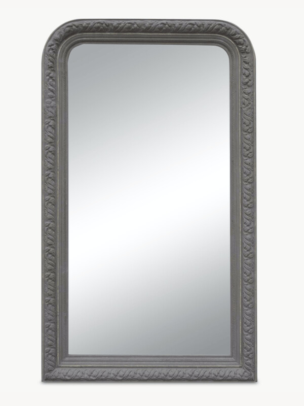 Grey Beveled Mirror